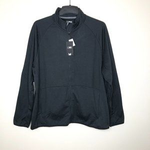Men's Black Zip Up Sweatshirt Jacket Size XL MSX By Michael Strahan Activewear